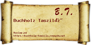 Buchholz Tasziló névjegykártya